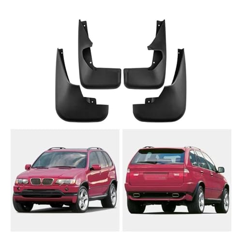 Guardabarros para X5 de 2002 a 2007 con pedales, 4 piezas protectoras 5