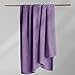 DecoKing Kuscheldecke 70x150 cm violett Decke Microfaser Wohndecke Tagesdecke Fleece weich sanft kuschelig skandinavischer Stil lila Henry