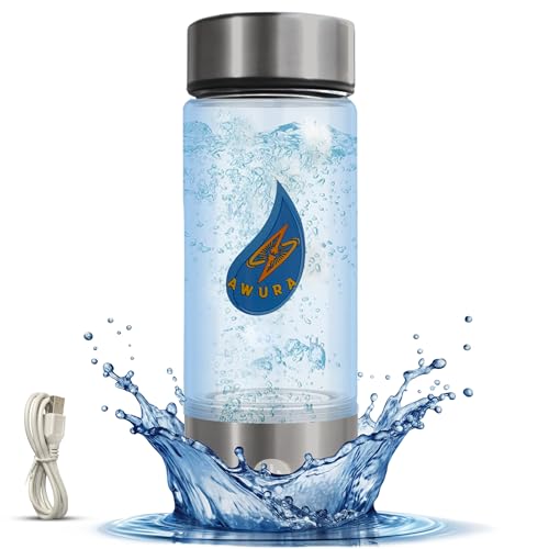 Awura Hydrogen Water Bottle – Portable Hydrogen Generator Bottle with