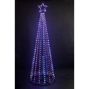 GSD LED Twinkling Maypole Trees, 1.4m to...