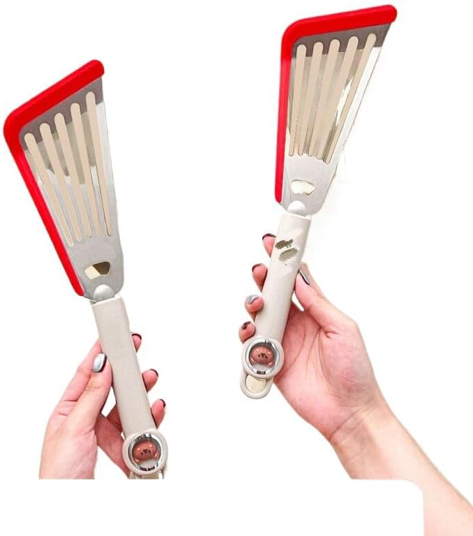 蝴蝶铲硅胶不锈钢锅铲炒菜铲子 Chinese Wok Spatula, Spatula 烙饼煎饼煎铲不粘锅家用煎漏铲 Household Cleaning，Kitchen Storage Essentials