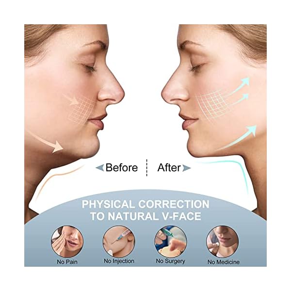 Elektrisches Elektrisches V-Gesicht Shapin Massagegerät Face Slimming-Gerät Doppelkinn-Druckminderer EMS Mikrostrom Photon Face Lifting Machine – Bild 3