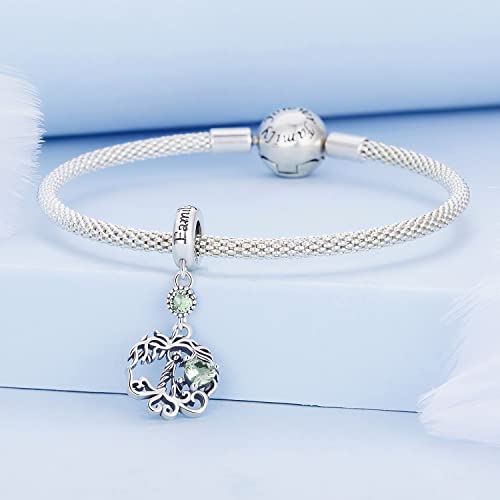 Dije de plata de ley 925 de árbol de la vida CMBSSTFC elegante para collares 2