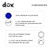 DDOXX Nylon Hundeleine - 2m, 3fach verstellbare Hundeleine für alle Hundegrößen - S (Blau)