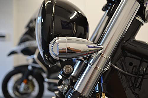 Moto Lega Frecce LED in Cromo per Retro Custom