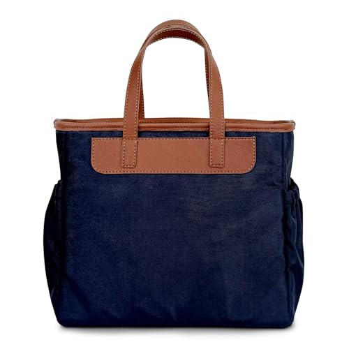 Image of TANN TRIM Blue Insulated Lunch Bag, Reusable and Washable, Office Lunch Bag for Men and Women, Eco-Friendly (Blue)