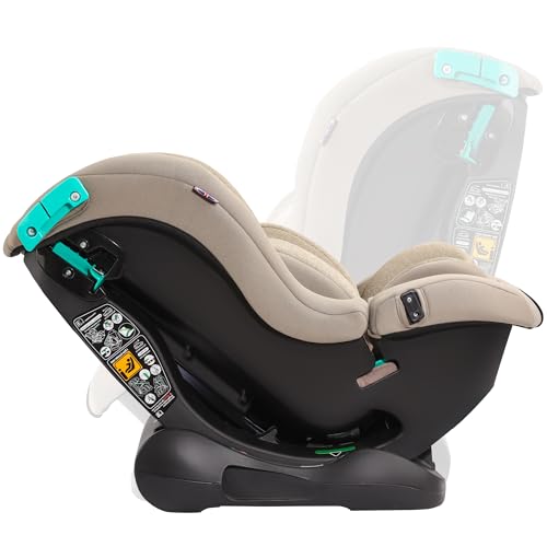 Cozy N Safe Fitzroy+ i-Size Car Seat 40-150cm, Extended Rear Facing, Forward & Rear Facing, 5 Point Harness, Side Impact Protection, Adjustable Headrest, Cup Holder, Birth to 12 Years (Ecru) - Image 3