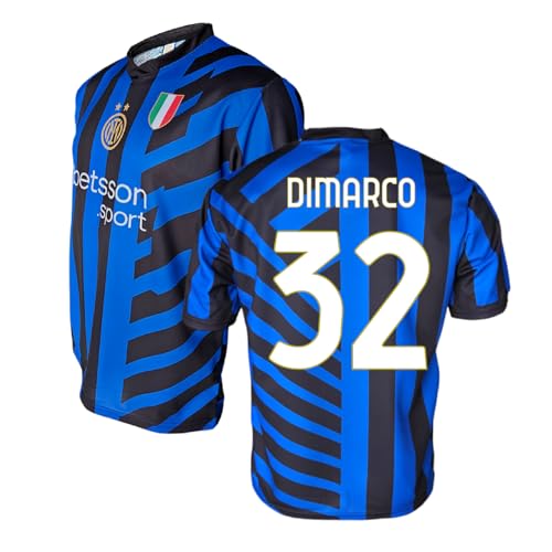 Inter Official Replica Maglia Home Kit 2024-2025 Camiseta, Negro Azul, XX-Large Unisex Adulto