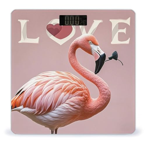 Love Flamingo Báscula Digital de Baño Precisa y Moderna miniatura 1