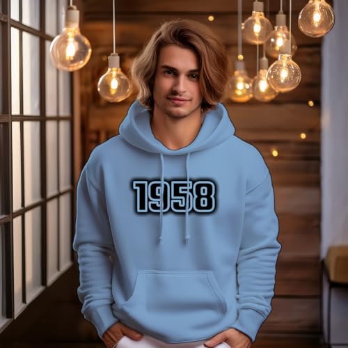 Sweat à capuche bleu ciel pour vos weekends décontractés
