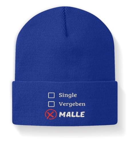 Casquette snapback EVJF Malle Party bleu roi pour un enterrement de vie de jeune fille réussi