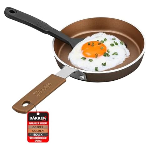 BAKKENMASTER 2-Piece Mini Nonstick Pan Set Cover