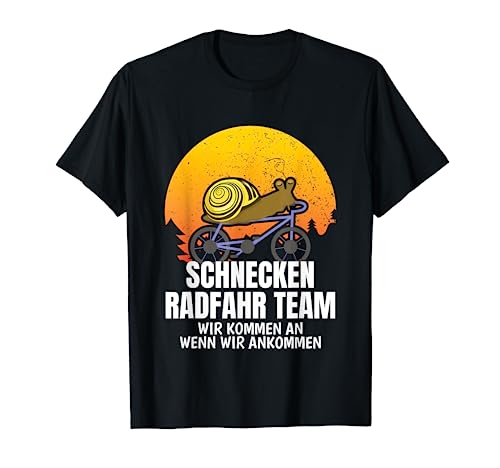 Schnecken Radfahrer Geschenk Kleidung Mountainbike Fahrrad T-Shirt