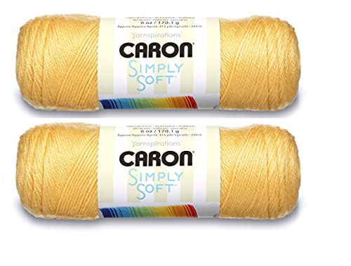 Image of Bulk Buy: Caron Simply Soft Yarn Solids (2-Pack) (Sunshine)