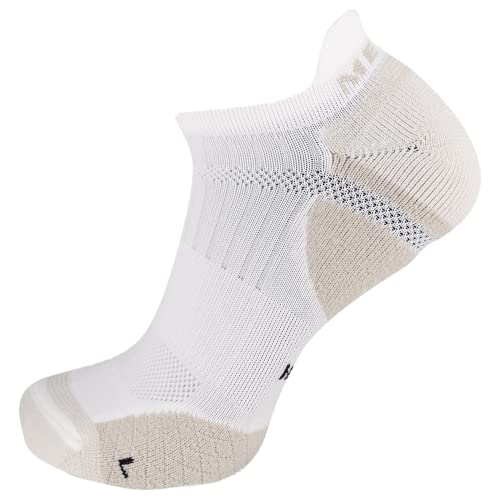 Image of Merrell Unisex Adult Men's and Women's Trail Running Cushioned Socks - Anti-slip Heel & Arch Compression