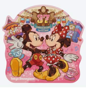 Amazon.co.jp: ディズニー ステッカー 37周年 ミッキー&ミニー 東京
