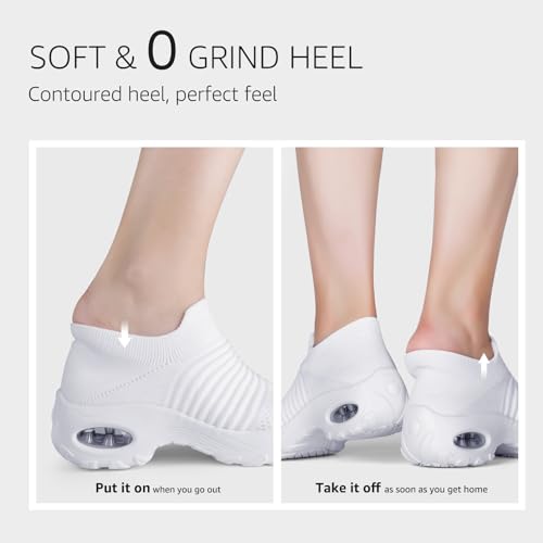 Image of STQ Walking Shoes for Women Slip on Sock Sneakers Non Slip Air Cushion
