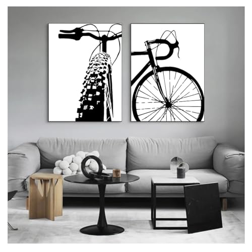 Impressions et affiches de vélo de course pour décorer un salon moderne