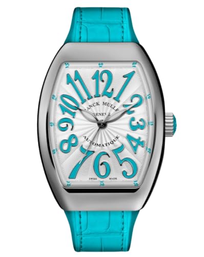Franck Muller Vanguard Ladies Quartz Watch – White Dial, Blue Numerals