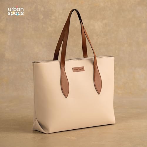 Image of Urban Space Women Tote Bag with Laptop compartment, Handbag for Work, Ladies purse, Stylish Shoulder Bag, Laptop ipad Tote Bags For Office Use, Gift for Women