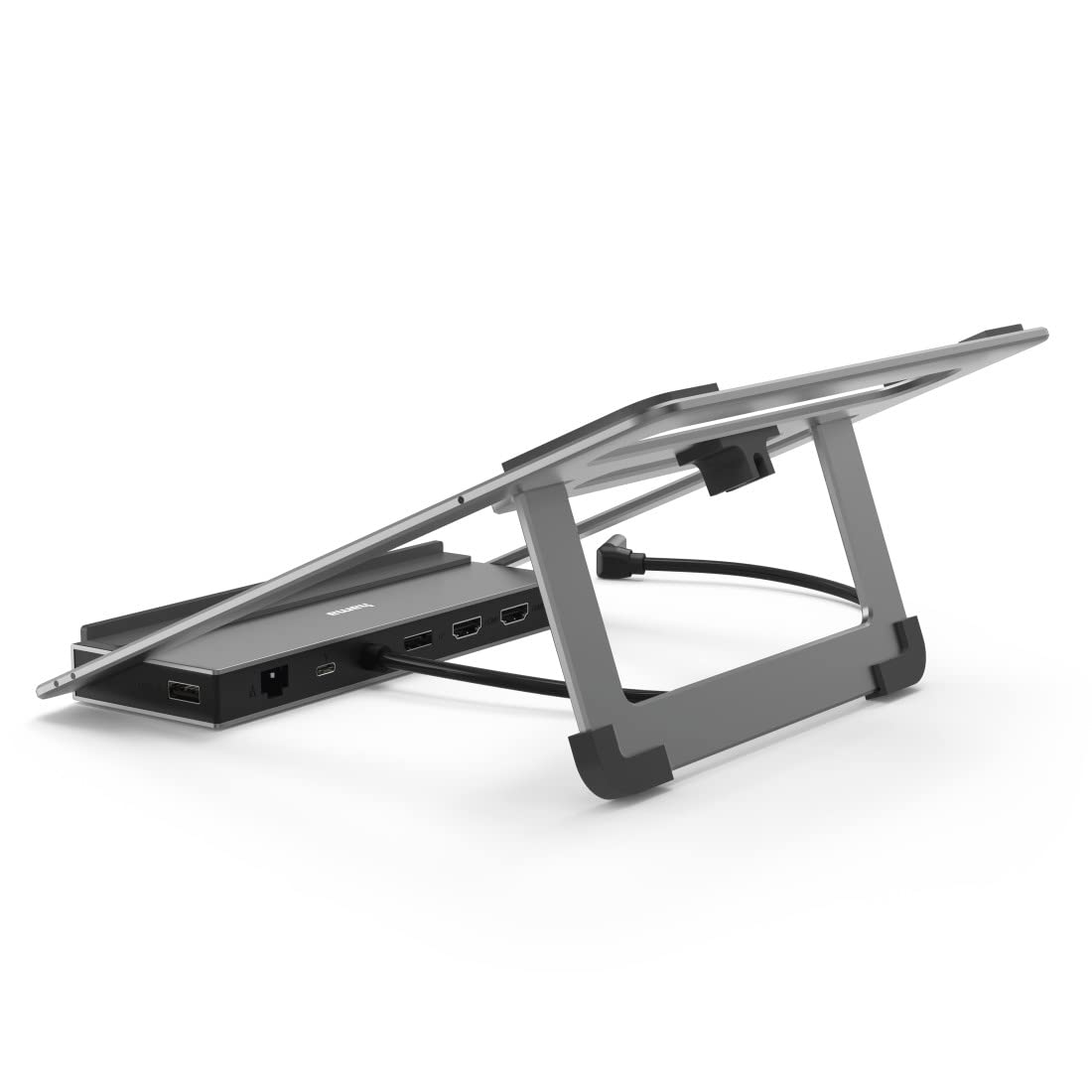 Hama USB C Docking Station mit Laptop-Ständer 12 Ports, USB, HDMI, LAN etc.