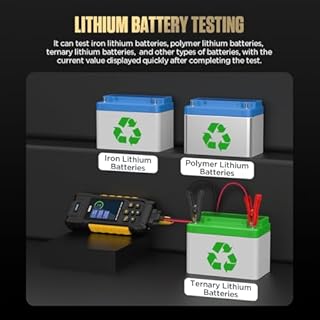 AUTOOL Tester Batteria Auto con Stampante, 12V 24V 30-2000 CCA Battery Load Teste, Prova di avviamento, Carica e Perdita, Supporta Batterie al Litio Tester Generatore per Moto, Auto e Barche