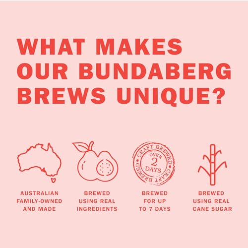 Bundaberg Sparkling Fruit Drink, Guava, 12.7 fl oz, 4 Count