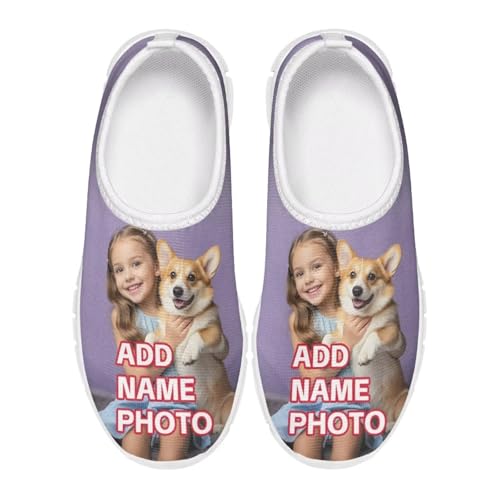 Girls Slip On Sneakers Custom Shoes Personalized Gifts for Kids Boys