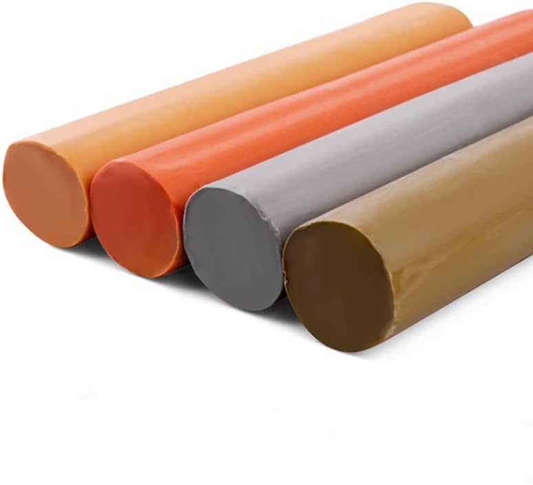 Arcilla industrial de material de arcilla suave, adecuada para una variedad de formas talladas a mano, 2.2 librastira (café, color de piel, gris,