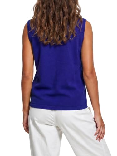 Image of KMBANGI Women Christmas Button Sweater Vest Embroidery Sleeveless Cardigan