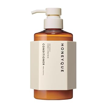 HONEYQUE Deep Repair Moist Conditioner 450ml/15.2 fl. oz | Sulfate-Free Moisturizing Conditioner for Damaged Hair | Frizz Control & Repair with Manuka Honey & Protein Complex | Japanese Salon-Quality