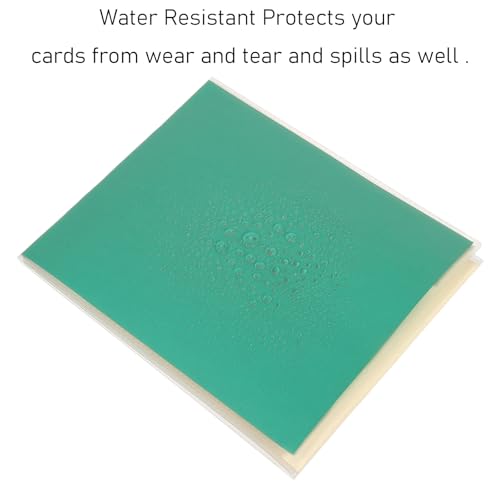 5 protectores transparentes para cartas Mahjong tamaño grande miniatura 6