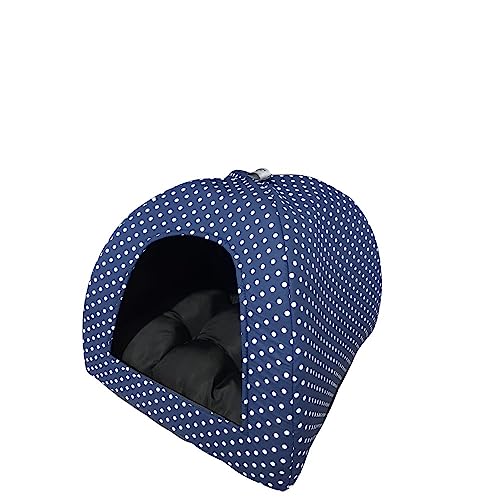 Cama Pet 2x1: Casinha Cabana e Toca Iglu com Almofada Confortável para Cães e Gatos - Versatilidade