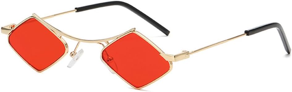 Vintage Irregular Small Frame Women's Sunglasses Metal Frame Polygonal Men's Sunglasses