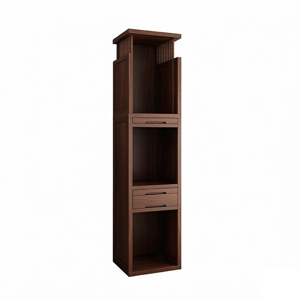 Cenz-888 buddha statue display table Solid Wood 3 - Tier Buddhist Shrine Cabinet Home Altar(Bruin,Small)