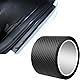 YUNYU Einstiegsleisten Carbon Fiber 5cm x 3m Matt Schwarz Selbstklebend Lackschutzfolie für Auto