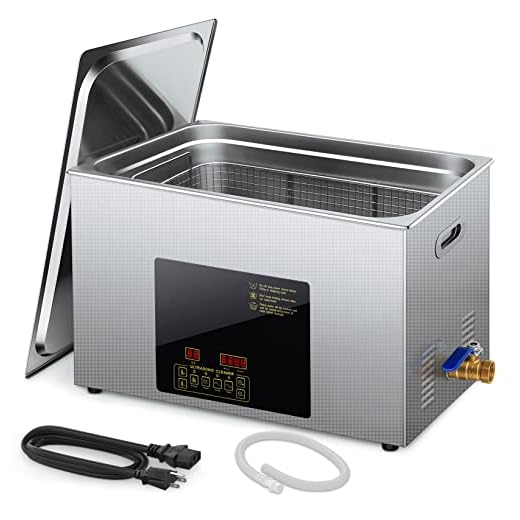 Olenyer Dual Frequency Ultrasonic Jewelry Cleaner Machine 30L lab Professional Ultra Sonic Glasses Cleaning hypersonic Heated Large Carburetor for Diamonds,Eyeglass,Ring,Food,Gun Parts,Watches,Denture