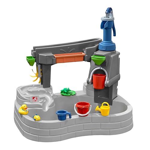 Step2 Pump & Splash Discovery Stone Pond Table d'eau Grise