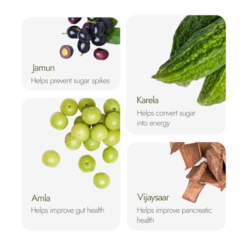 Image of Kapiva Dia Free 2X Juice-1L | New and Improved | Helps Manage Sugar Levels With 6 Powerful Herbs | 100% Ayurvedic Juice with Karela, Jamun & Gudmar | 1 Month Pack