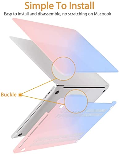 Image of Red Lemon Gradient Toughshell Hardcase Cover for MacBook Pro 13 Case 2020 Release M1 A2338 A2289 A2251 A2159 A1989 A1708 A1706 MacBook Pro 13 inch Hard Shell case Cover (Gradient)