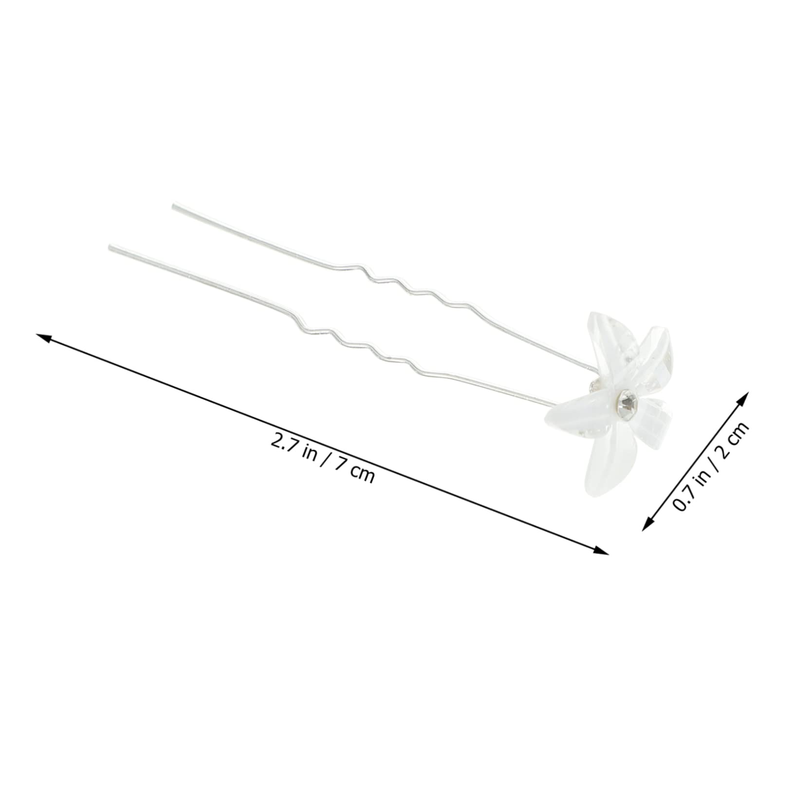 FOMIYES 100stücke Teiliges U-förmige Haarnadel Mit Blumen Braut-haaraccessoire Hochzeits-haarspangen Für Damen Leicht Und Komfortabel Für Feiern Und Alltag