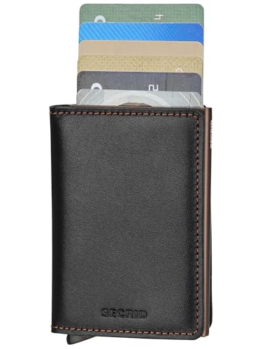 Image of Secrid Slim Wallet Original Leather With Rfid Safe Card Case