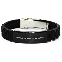 Offline is the New Luxury Bracelet, Digital Detox Gifts, Mindfulness, Slow Living, Mental Health, Statement Jewelry
