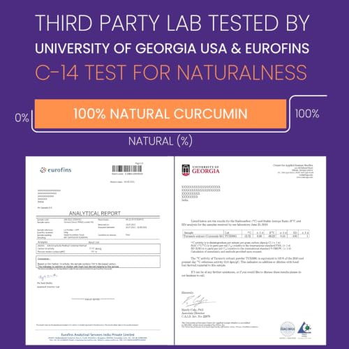 Image of Curcumin with Piperine & 95% Curcuminoids | Anti Inflammatory Supplement for Adults | With Curcuma Longa [ Turmeric ] & Ginger 1510mg | 100% Natural Curcuminoids - 60 Capsules by VitaminHaat