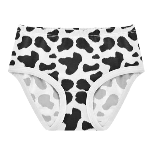 Little Girl Underwear Toddler Panties Kids Undies Cow Print Soft Cotton Briefs 2T-8Y