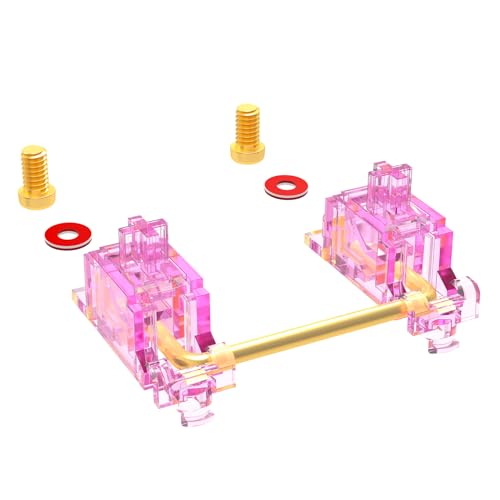 DUROCK V2 Stabilisateurs rose Miami Vice MVP avec fils 2U 6.25u 7u