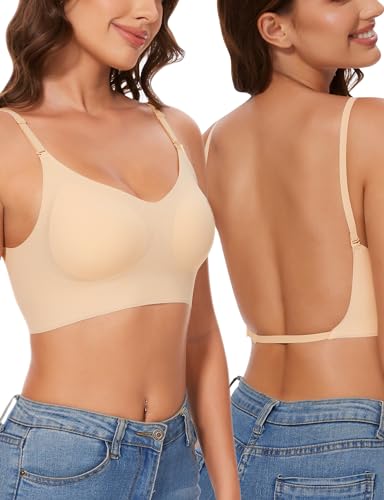Kiiwah Reggiseno Schiena Scoperta Senza Ferretto, Reggiseno Invisibile Schiena Nuda