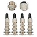 for Bicycle Tubeless Valve Set Metal Zinc Alloy Replacement Valve Compatible with Dunlop Woods English Style for Mountain Road for Bike Tire 4 Pack Silver