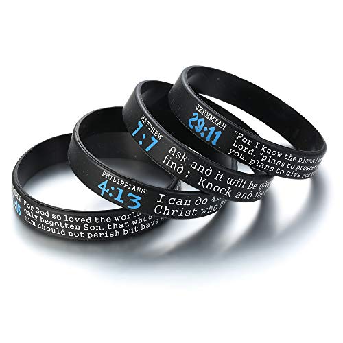 Milacolato 12Pcs Silicone Wristbands Bracelet Rubber Bracelet For Men Women Gifts For Friends Team Members Black #TOP1