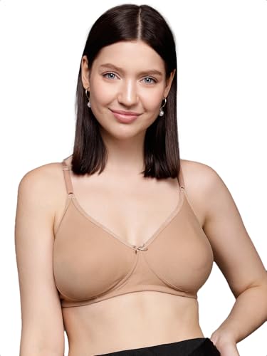 Image of Clovia Women's Cotton Non-Padded Non-Wired Full Cup T-Shirt Bra